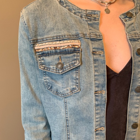 Embroidered Jean Jacket - Picture 3 of 7